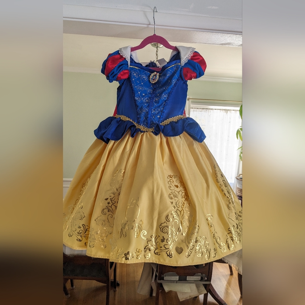 Disney Enchanting Snow White Princess Costume, with Detachable cape. Size 3T-4T